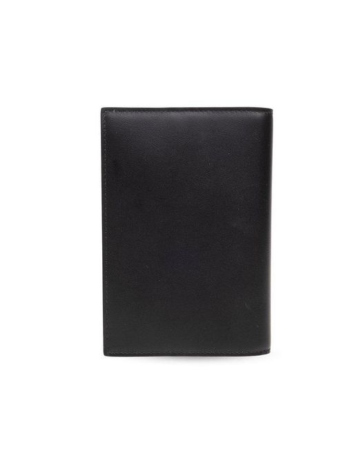 Dolce & Gabbana Black Leather Passport Case, for men