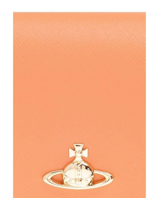 Vivienne Westwood Orange Wallet With Logo