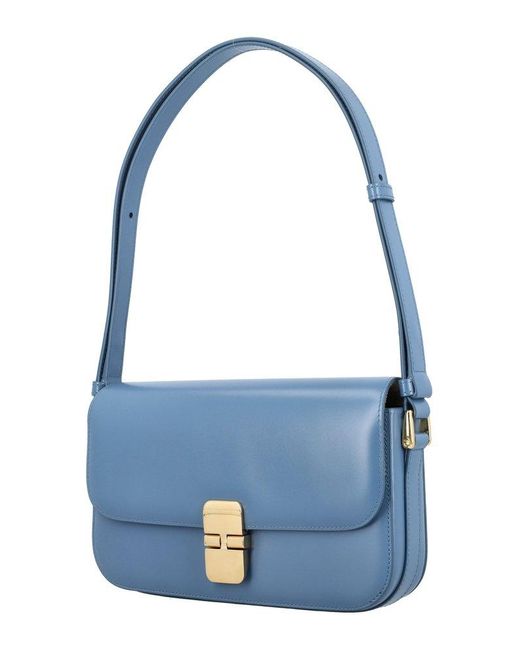 A.P.C. Blue Grace Baguette Bag