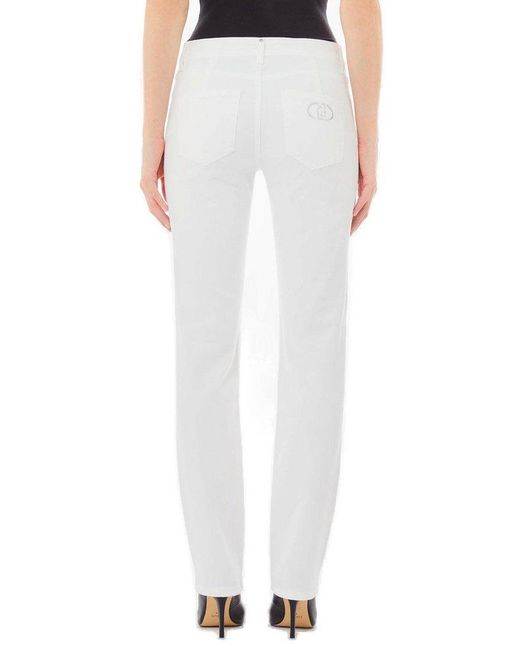 Liu Jo White Slim-Fit Trousers