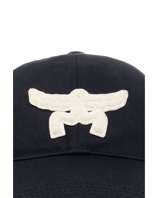 MCM Blue Baseball Cap With Logo, for men