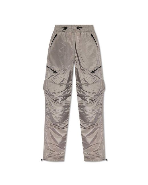 DIESEL Gray P-windal Drawstring-cuff Track Pants