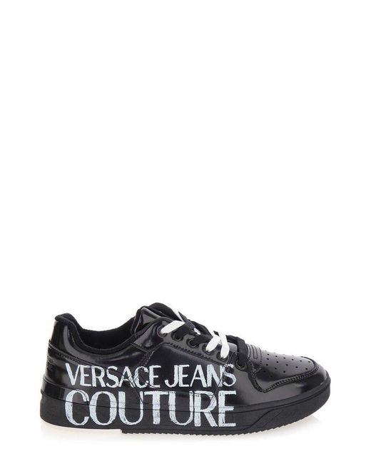Versace Black Starlight Lace-up Sneakers for men