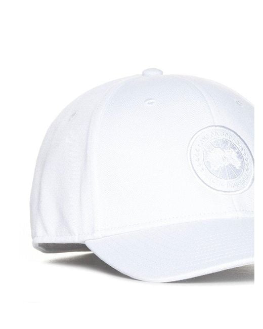 Canada Goose White Hats for men