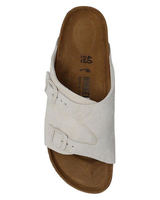 Birkenstock White Zurich Slip-On Sandals