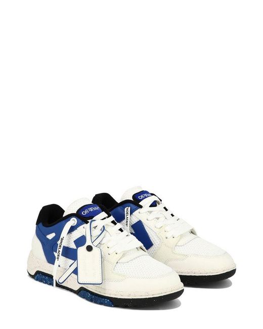 Off-White c/o Virgil Abloh Blue Slim Out Of Office Lace-up Sneakers for men