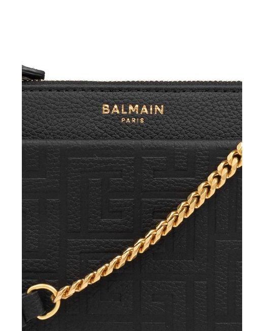 Balmain Black '1945 Mini' Shoulder Bag,