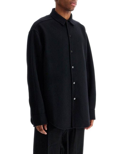 Fear Of God Black Double-Layeredd Overshirt for men