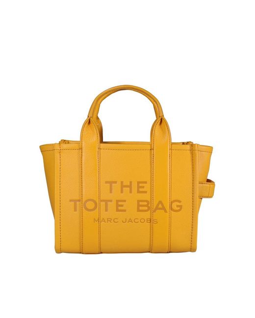 Marc Jacobs Yellow The Traveler Mini Tote Bag