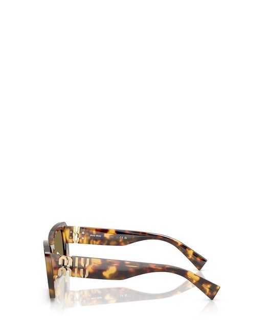 Miu Miu Multicolor Square Frame Sunglasses