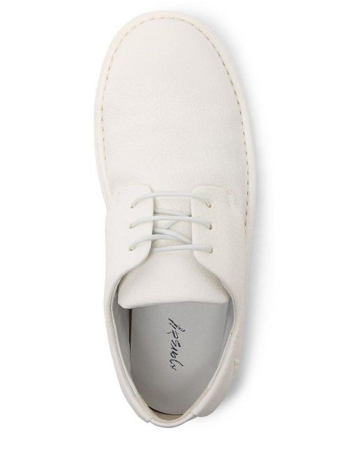 Marsèll White Pallottola Pomice Derby Shoes for men