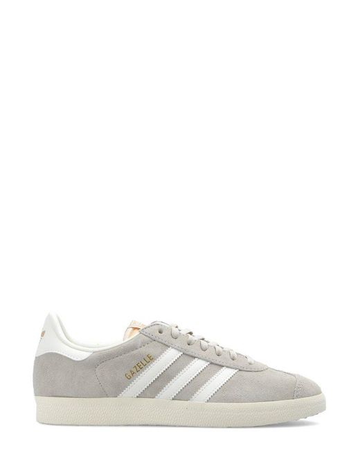 Adidas Originals White Gazelle Lace-up Sneakers for men