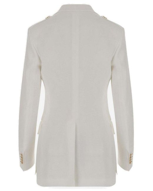 スーツ TAGLIATORE Women Suit Jackets 340021 J GIAMILA EX818 WHITE Tagliatore Giamila Single-Breasted Blazer in White | Lyst