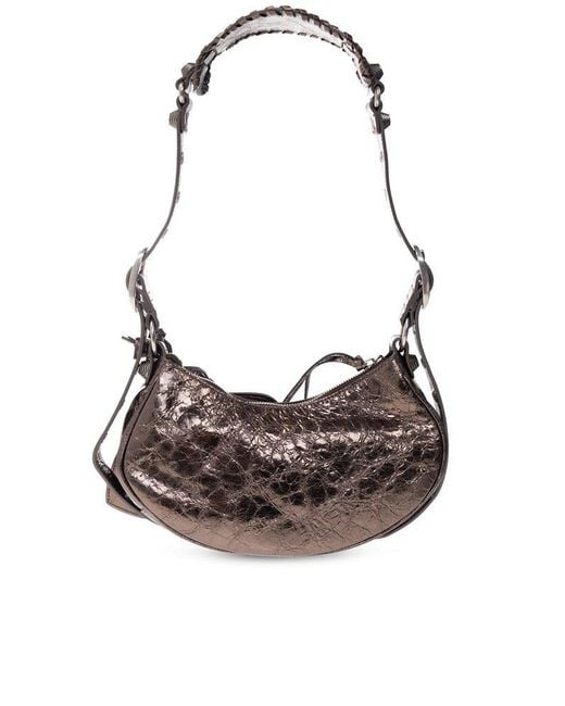 Balenciaga Brown ‘Le Cagole Xs’ Shoulder Bag