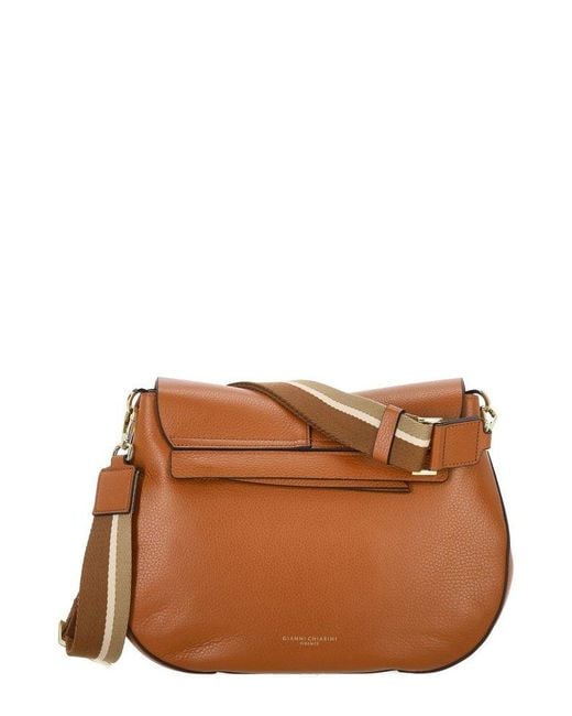 Gianni Chiarini Brown Helena Round Shoulder Bag