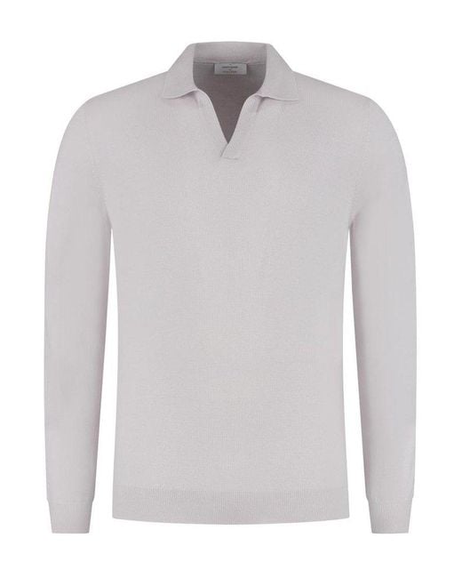 Gran Sasso Gray Long-Sleeved Knitted Jumper for men