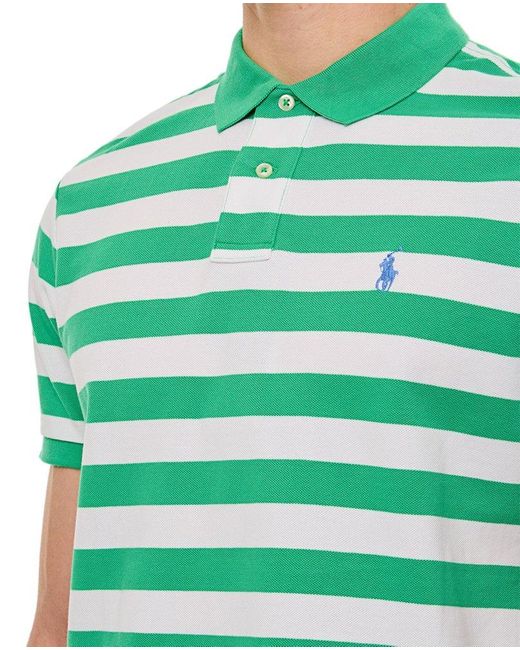 Polo Ralph Lauren Green Cotton Polo Shirt for men