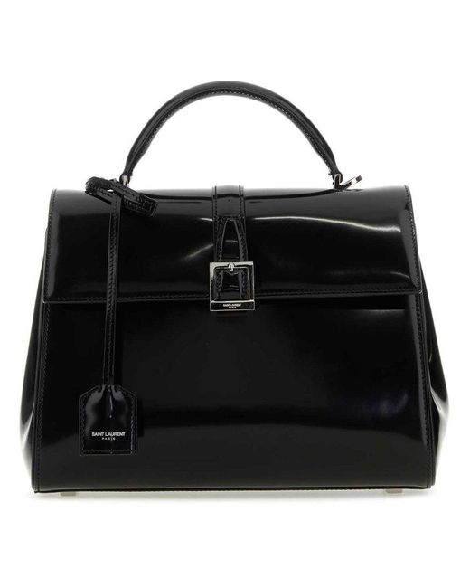 Saint Laurent Le Fermoir Snap-buckle Closure Small Top Handle Bag