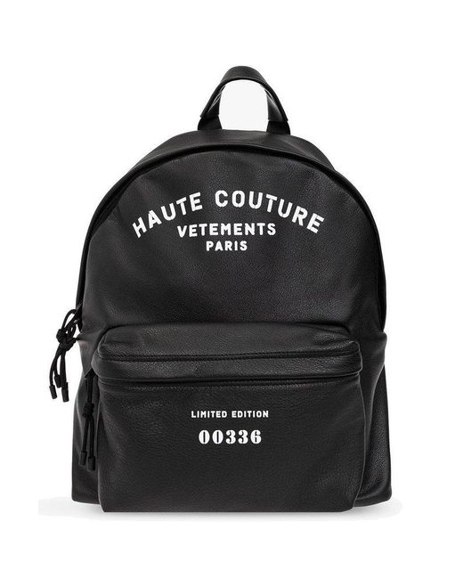 VETEMENTS ANTWERPEN LOGO BACKPACK - fcloco.ge