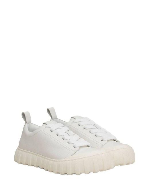 AMI White Chunky Sole Sneakers for men