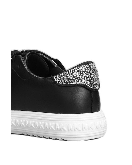 Michael Kors Black Embellished Low-top Sneakers