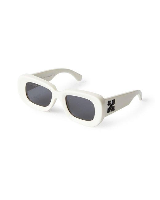 Off-White c/o Virgil Abloh White Carrara Square Frame Sunglasses