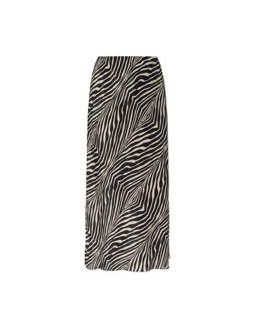 By Malene Birger White Graphic Midi Skirt