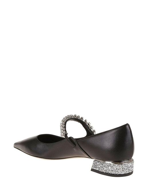 Jimmy Choo Black Bing Pump Flats