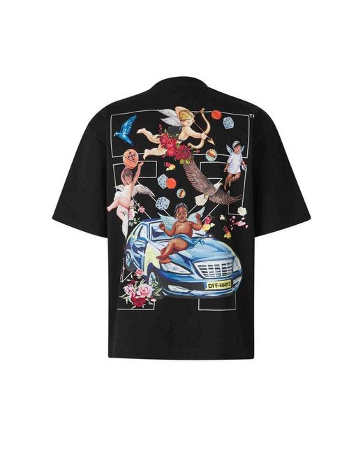 Off-White c/o Virgil Abloh Black Fresco Arrow T-Shirt for men