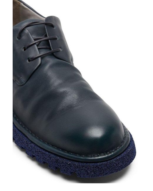 Marsèll Blue Pallottola Pomice Lace Up Ankle Boots for men