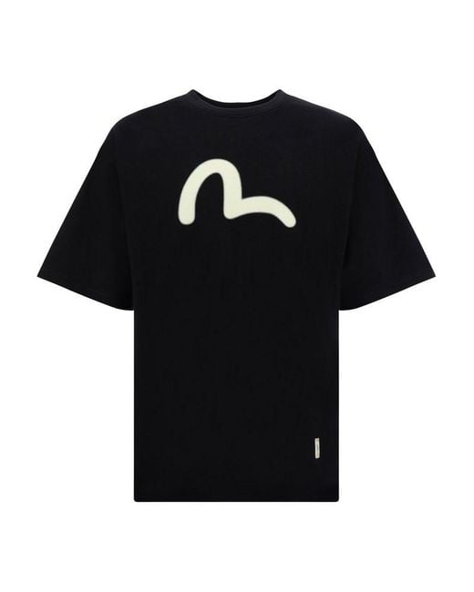 Evisu Black X Tomorrow Graffiti-printed Short-sleeve T-shirt for men