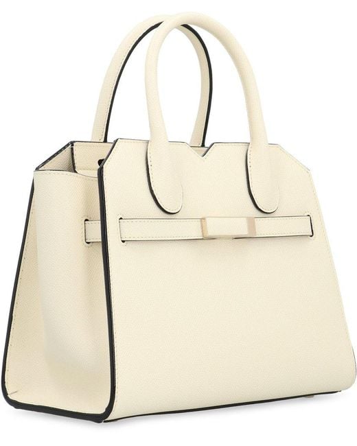 Valextra Natural Milano Mini Top Handle Bag