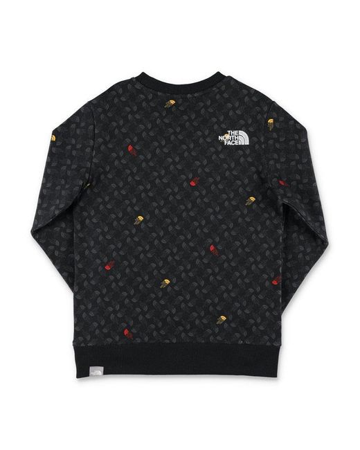 The North Face Black All-over Patterned Crewneck Sweatshirt