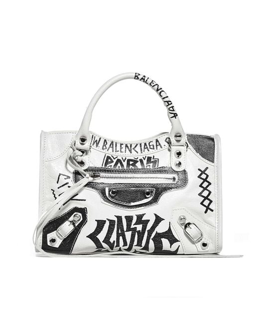 balenciaga mini white bag