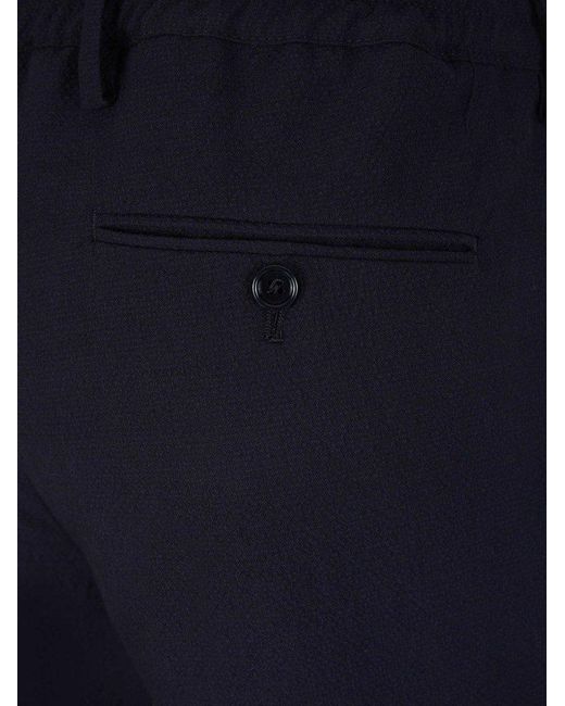 Lardini Blue Textured Woolen Suit for men