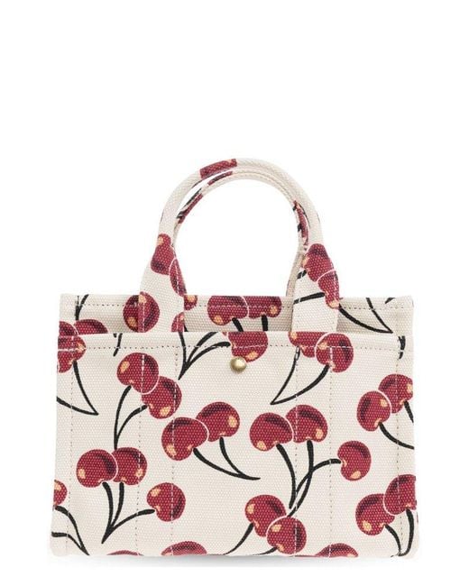COACH Cargo 20 Cherry Printed Tote Bag in Red | Lyst