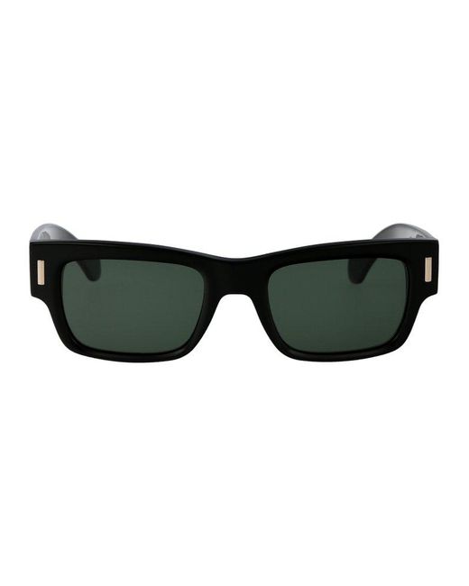 Ferragamo Rectangular Frame Sunglasses in Black for Men | Lyst