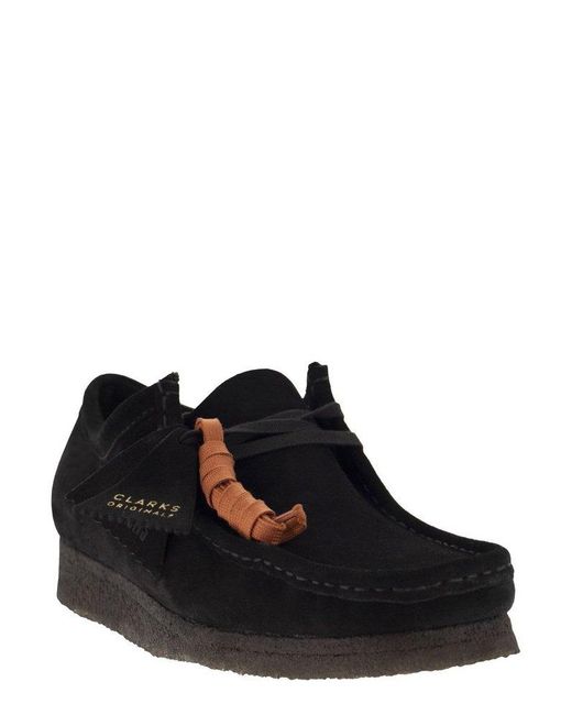 Clarks Black Wallabee Lace-up Shoes for men