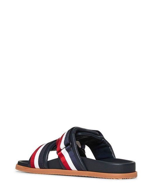 Moncler Red Mon Summer Sliders for men