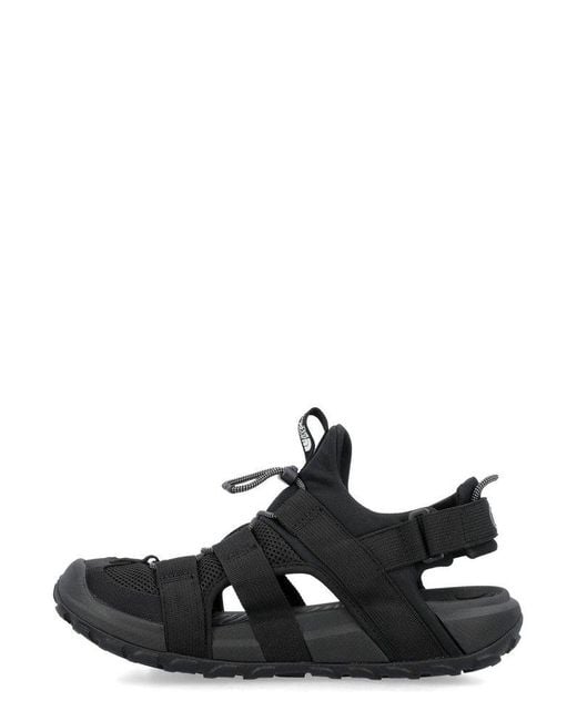 The North Face Black Explore Camp Round-toe Cut-out Sandals for men