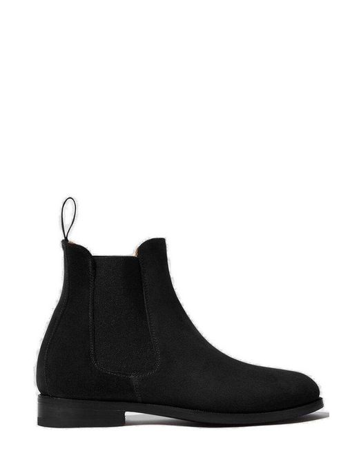 Scarosso Black Elena Slip-On Chelsea Boots