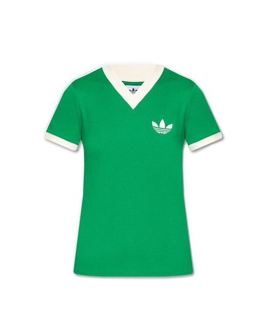 Adidas Originals Green T-shirt With Logo