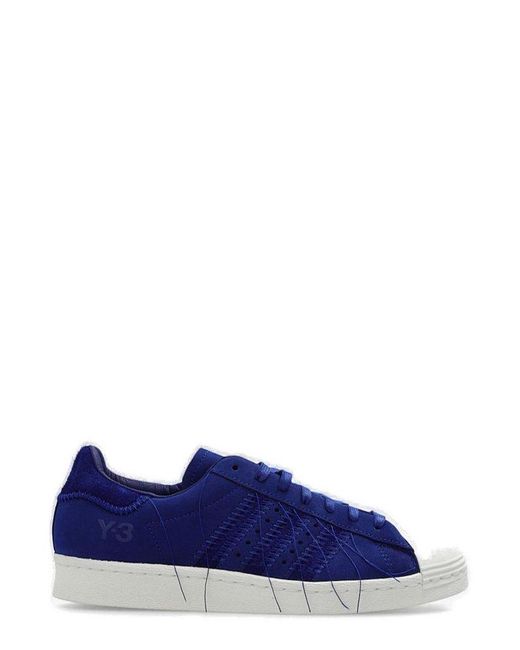 Y-3 Blue Superstar Low-top Sneakers for men