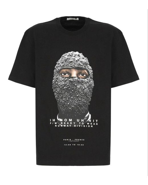 Ih Nom Uh Nit Black Mask Crewneck T-shirt for men