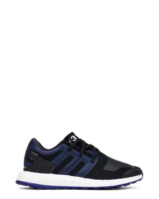 Y-3 Blue Pureboost Low-Top Sneakers