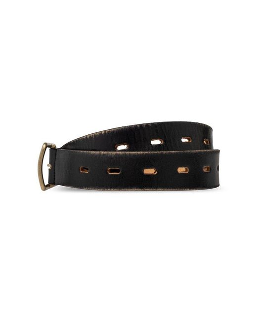 DSquared² Black Leather Belt, for men