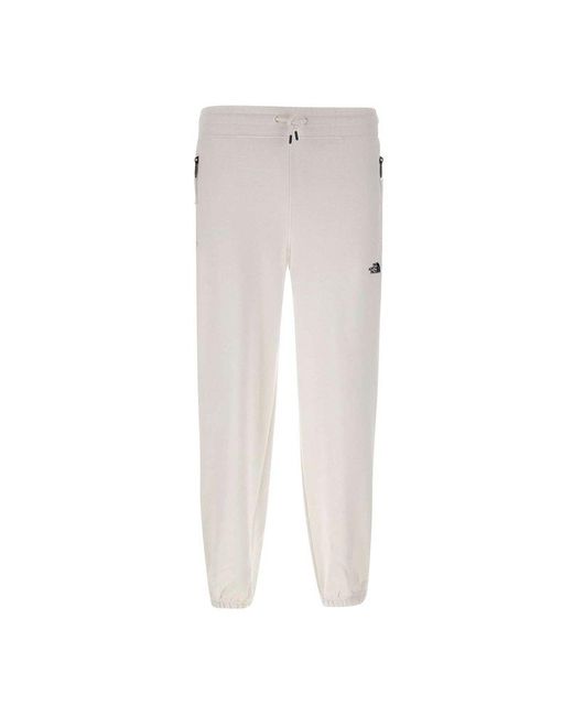 The North Face White Cotton jogger for men
