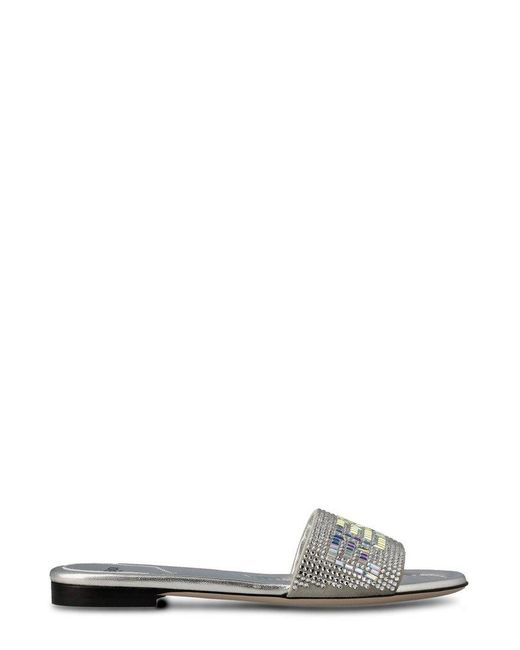 colorful fendi slides