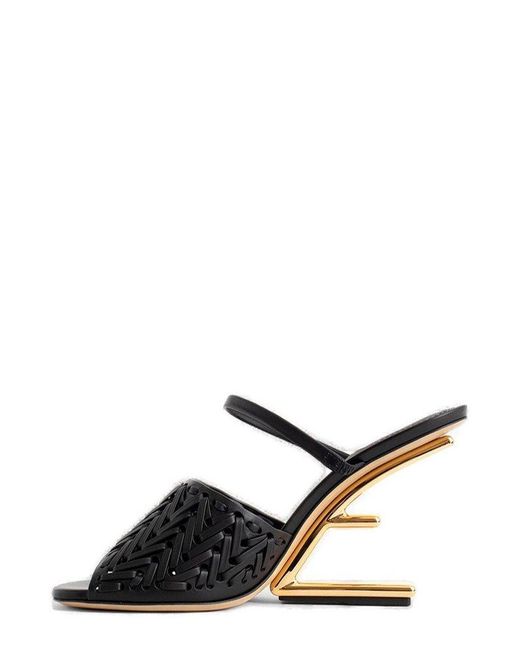 Fendi Black First High-Heeled Sandals