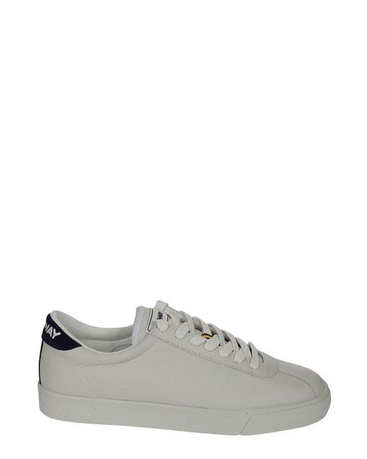K-Way Gray Club K Lace-up Sneakers for men